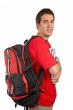 Young student with backpack