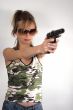 Aiming girl