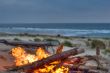 beach campfire