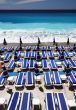 loungers on the beach - portrait