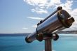 Old telescope overlooking the Med, Nice