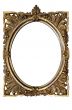 Dirty Old Ornamented Oval Picture Frame w/ Path