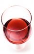 Glass of Red Wine - Close Top View