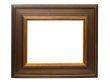 Dark Wooden Picture Frame w/ Path