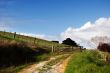 dirt track to farm gate