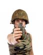 Holding a hand grenade