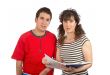 Two students reading