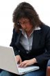Business woman with laptop