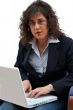Business woman with laptop