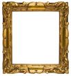 Picture Frame Gold Cubic w/ Path