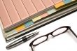 Folder, Pen and Glasses