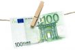 Drying Green Euro Bill