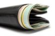 Black Fat Purse - Close View