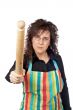 Angered housewife