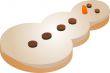Snowman cookie
