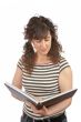 Woman reading a book