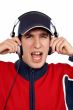 Disc jockey shouting