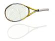 Yellow tennis racket