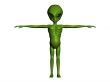 Green alien