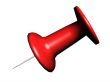 Red pushpin