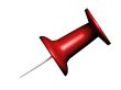 Red pushpin