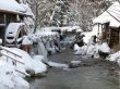 A water mill in winter