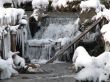 A snowy winter creek