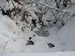 A snowy winter creek