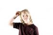 Girl having fun