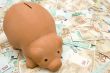 Piggy Bank on Banknotes