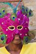 young girl with mask