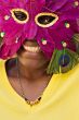 young girl with mask