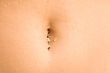 Wet navel with sand