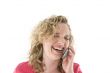 Attractive blonde with a phone