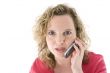 Attractive blonde with a phone