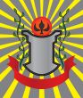 An heraldic shield