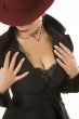 Clous-up of woman`s chest