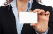Holding one blank card