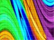 rainbow waveform lattice background