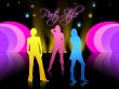 Three girls in night club