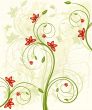 Abstract  floral background  - vector