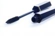 Black mascara on a white background
