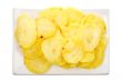 Potato chips on a plate