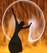 Silhouette of the girl