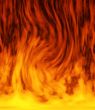 Dancing fiery background