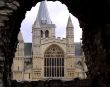 Rochester Cathedral through arch