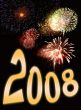 fireworks and new year text 3