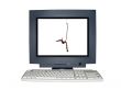  isolated computer monitor - phishing