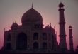 Taj Mahal, pink sunrise