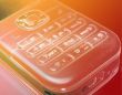 Phone keypad orange